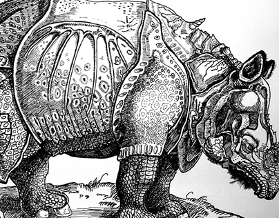 Dürer's Rhinoceros Illustration