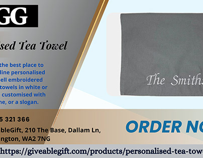 Order Personalised Tea Towel Online - GiveableGift