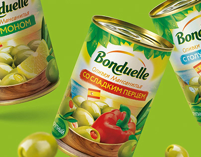 BONDUELLE — линейка оливки и маслины