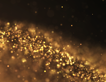 Gold Particle Background
