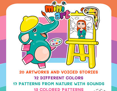 Miniart Coloring App "Teaching Art for Kids"