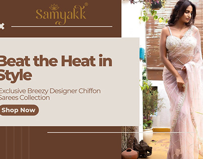 Chiffon Sarees Collection for Summer by Samyakk.com