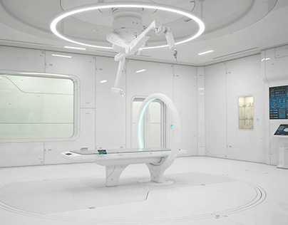 Sci-Fi Laboratory and Corridor