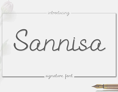 Sannisa - script font