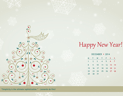 December Calendar - Wallpaper