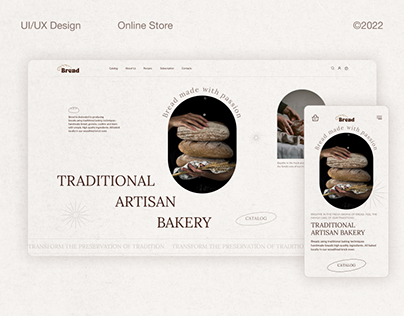 Website for a bakery