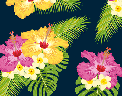 Vintage hawaiian flowers