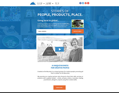 Created on the Mountain Crowd Funding Landing Page