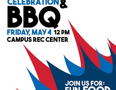 UMass Lowell Campus Rec End of the Year BBQ Flyer