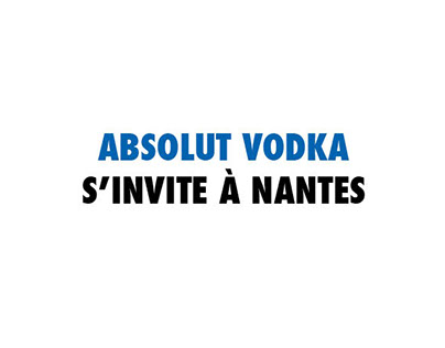 Absolut Vodka s'invite à Nantes