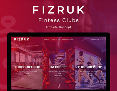 Fitness Clubs. Website for several clubs