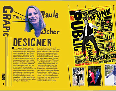 Paula Scher Magazine Spread