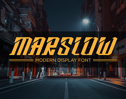 Marslow - Modern Display Font