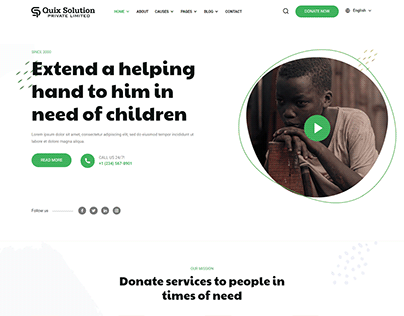 Charity Website UI Design Ideas