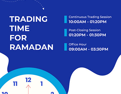 New Trading Hour for Ramadan