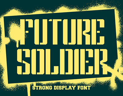 Future Soldier - Strong Stencil Font