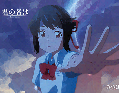 MITSUHA - YOUR NAME - LOW POLY