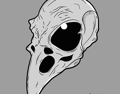 Cráneo Cuervo (ilustración y playeras)