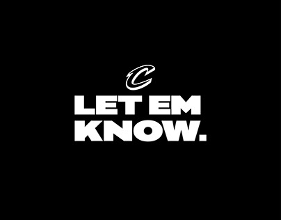 Cleveland Cavs | Let Em Know Campaign Logo