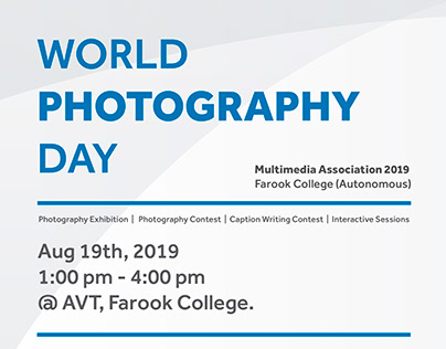 World Photography Day Event Poster