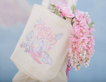 'Sew Cute' Tote Bag illustration
