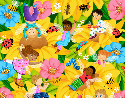 SUNFLOWER - WIMMELBUCH / PUZZLE FOR KIDS