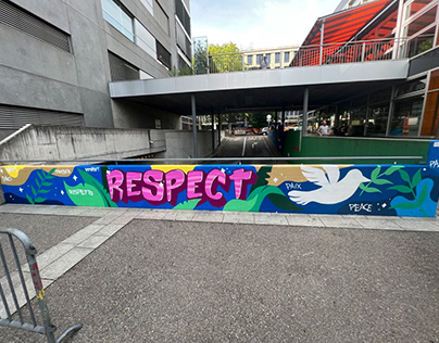 Mural Respect + peace X Eazy One