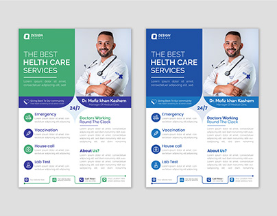 clinic flyer design.