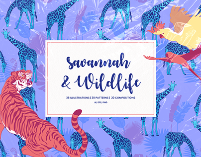 Savannah & Wildlife Illustrations