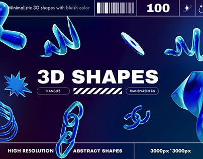 Abstract 3D Geometric Shapes