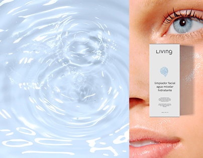 Living cosmetics - brand identity skin care