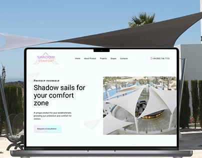 Shadow Sails · Landing Page · Web design