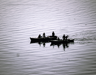 Fishermen at EL Temsah Lake, Ismailia, Egypt 4