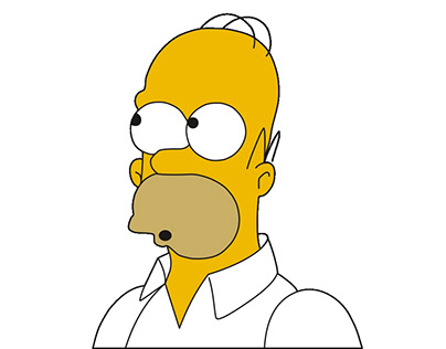 Vetorização Homer Simpsons