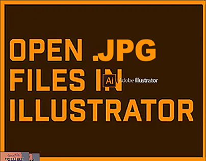 Technique for opening .jpg files in Illustrator