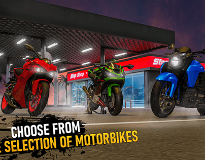 Project thumbnail - Bike Racing Game Graphics