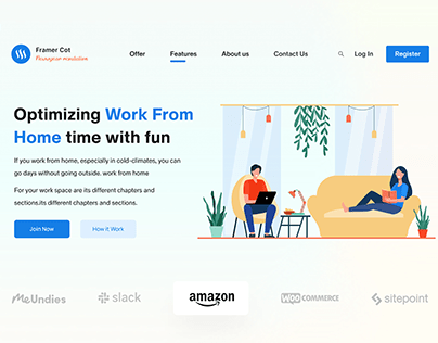 Work from home Landing page