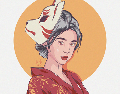 Kimono Kitsune Girl