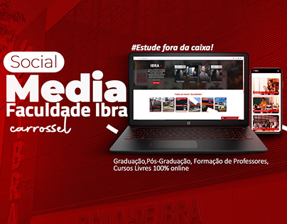 Social Media Carrossel - Faculdade Ibra - Educação