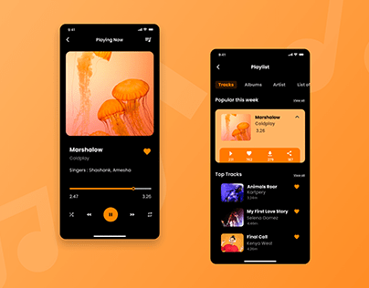 Music App - UI design