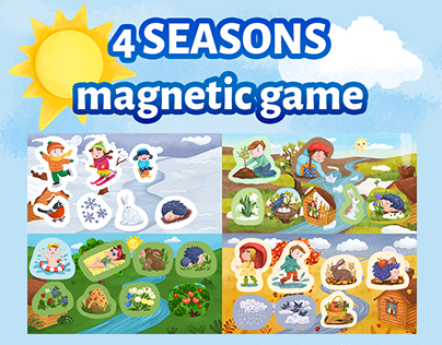 Magnetic Children's game 4 Seasons