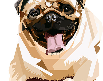 Dog Style Pop Art WPAP