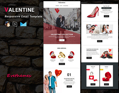 VALENTINE - Responsive Email Newsletter Template