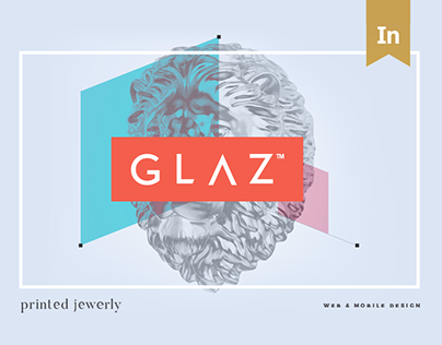 GLΛZ. 3D Printed Jewelry Website