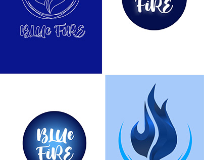 blue fire logo