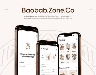 Mobile App for Baobab.Zone.Co. Сlassified.