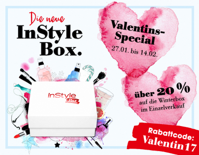 Banners con motivo de San Valentín para InStyle Box