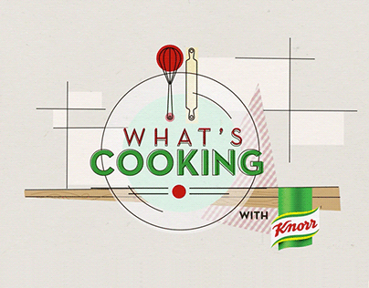 Cooking program Tv motion graphics for Knorr Asia.