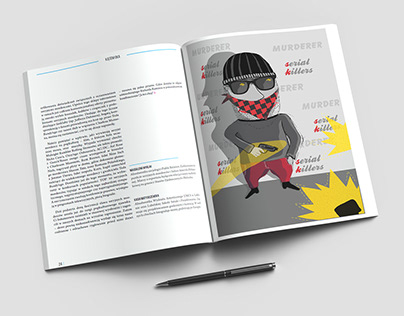 Editorial illustrations for Fuss Magazyn Mordercy
