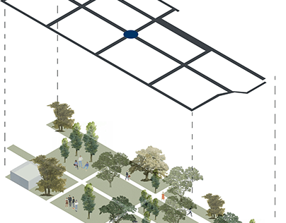 Design concept for a university courtyard